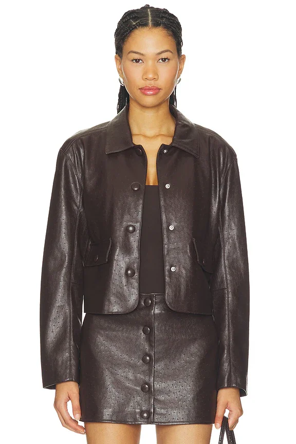 Faux Leather Jacket