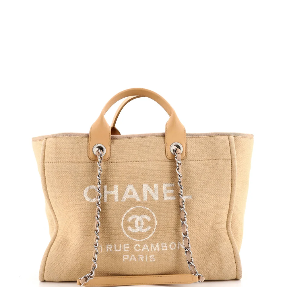Chanel Deauville NM Tote Mixed Fibers Medium