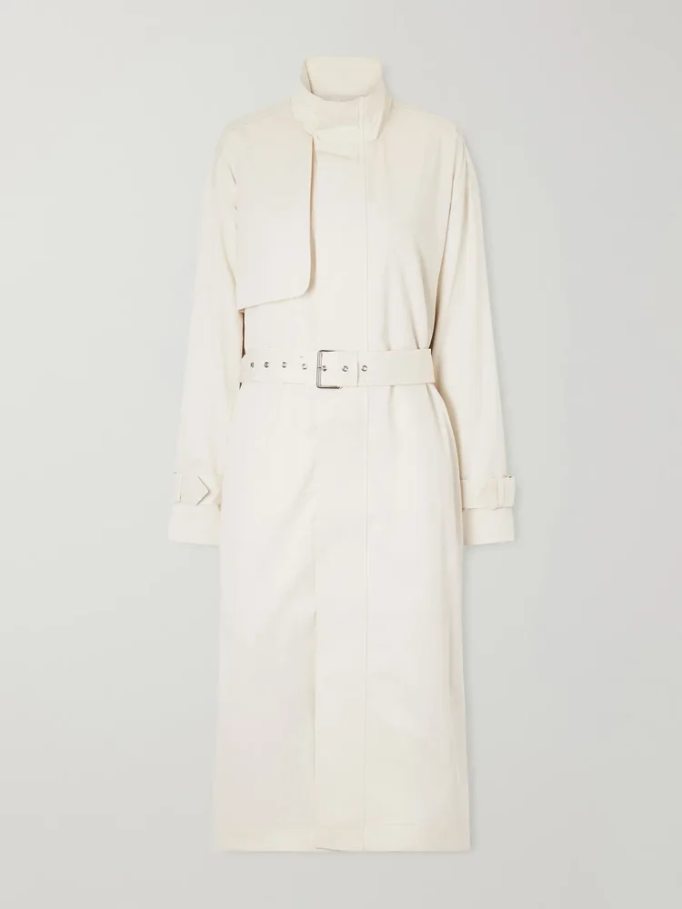 The Field belted cotton-twill trench coat
