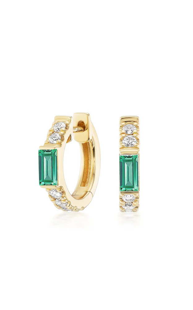 Otto 18K Yellow Gold Diamond Earrings