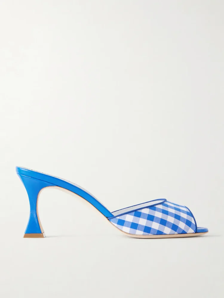 Jadara 70 checked woven mules