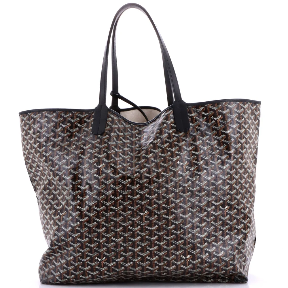 Saint Louis Tote Coated Canvas XXL in Black