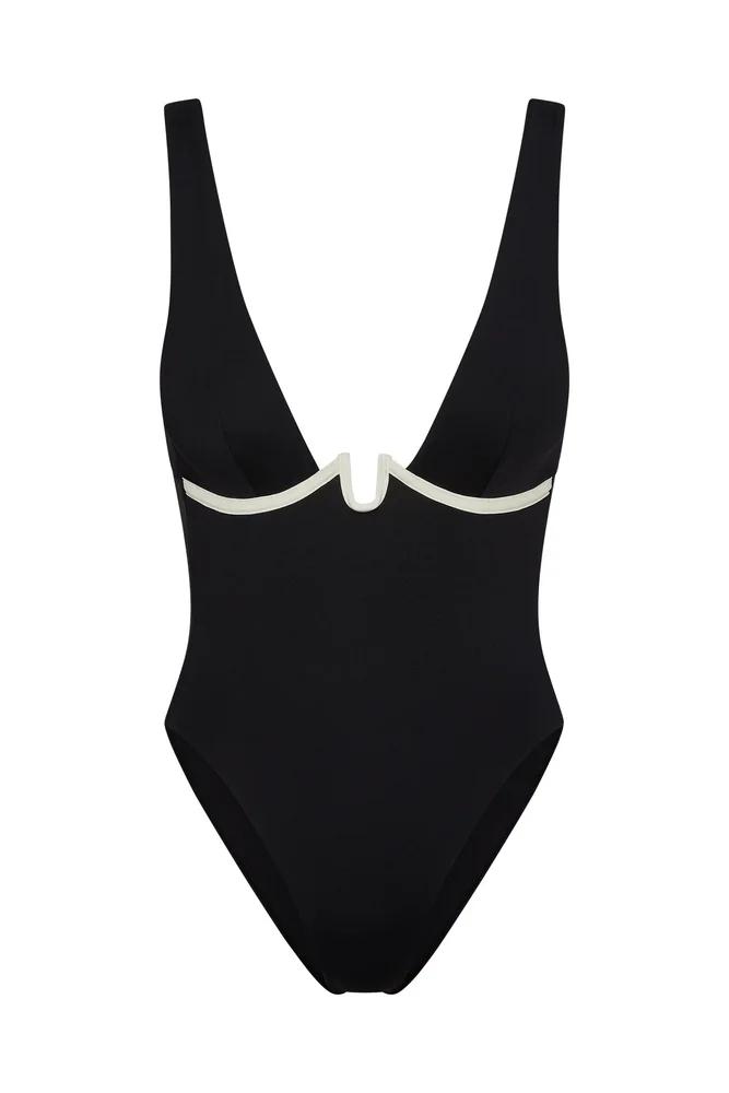 Milos One Piece - Black/Ivory