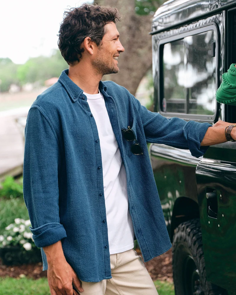 Waffle Weave Sport Shirt