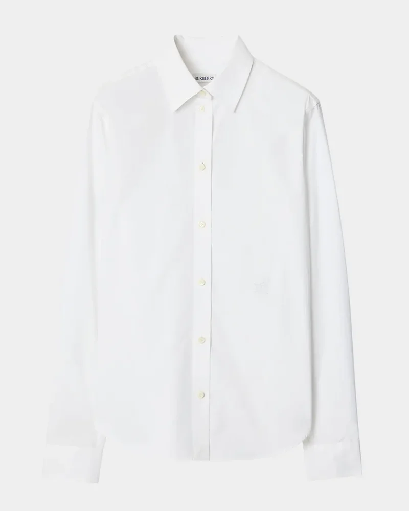 Ellora Check-Lined Cotton Poplin Button-Down Shirt