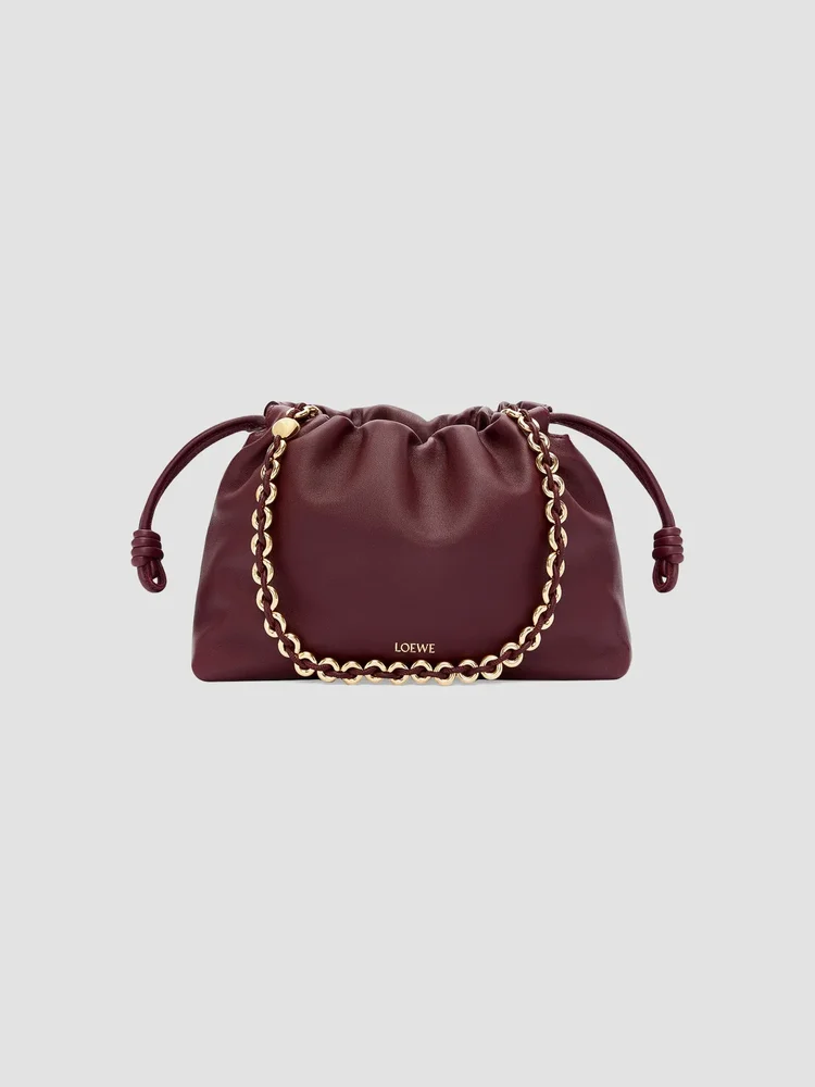 Flamenco Medium Chain Leather Shoulder Bag