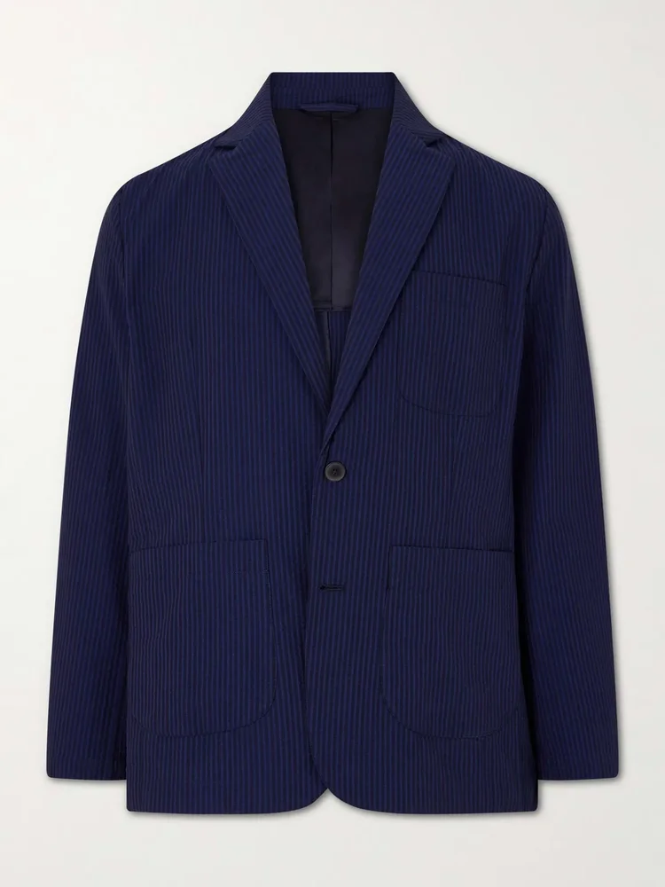 Atlantico Organic Cotton-Seersucker Suit Jacket