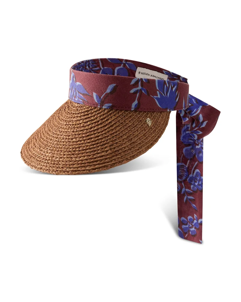 Kira Tie Band Raffia Visor