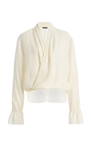 x RHW Rosie Cotton-Silk Top