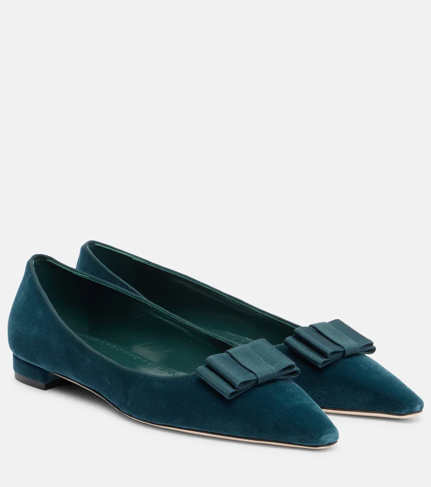 Reador velvet ballet flats