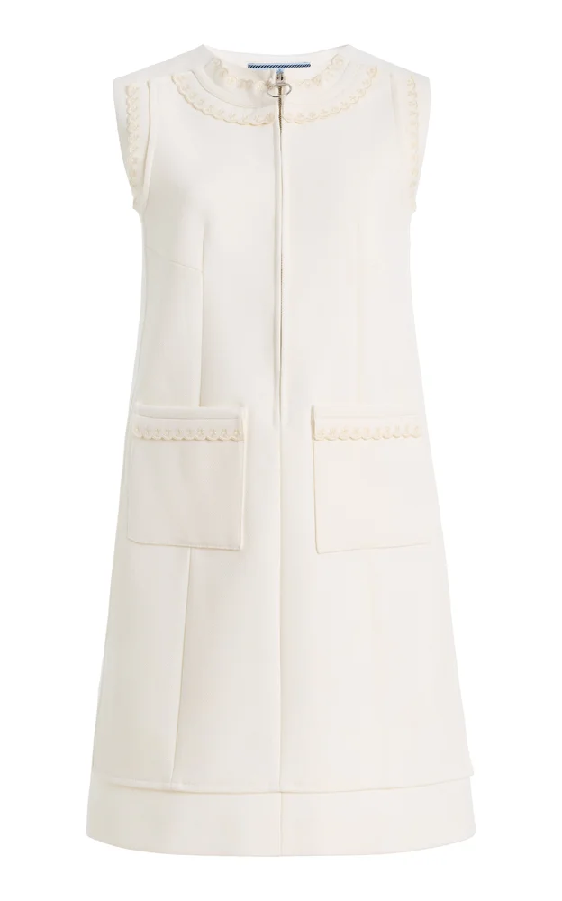Wool Mini Shift Dress