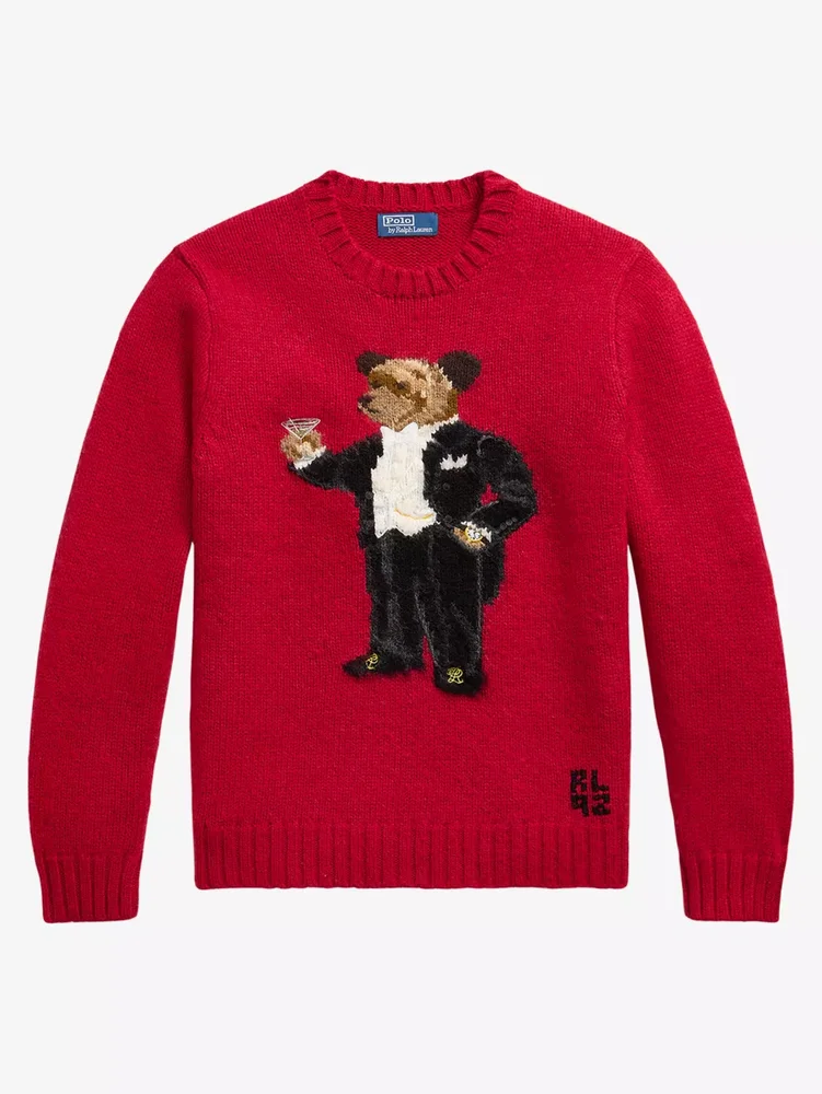 Martini Bear Wool Knit Jumper