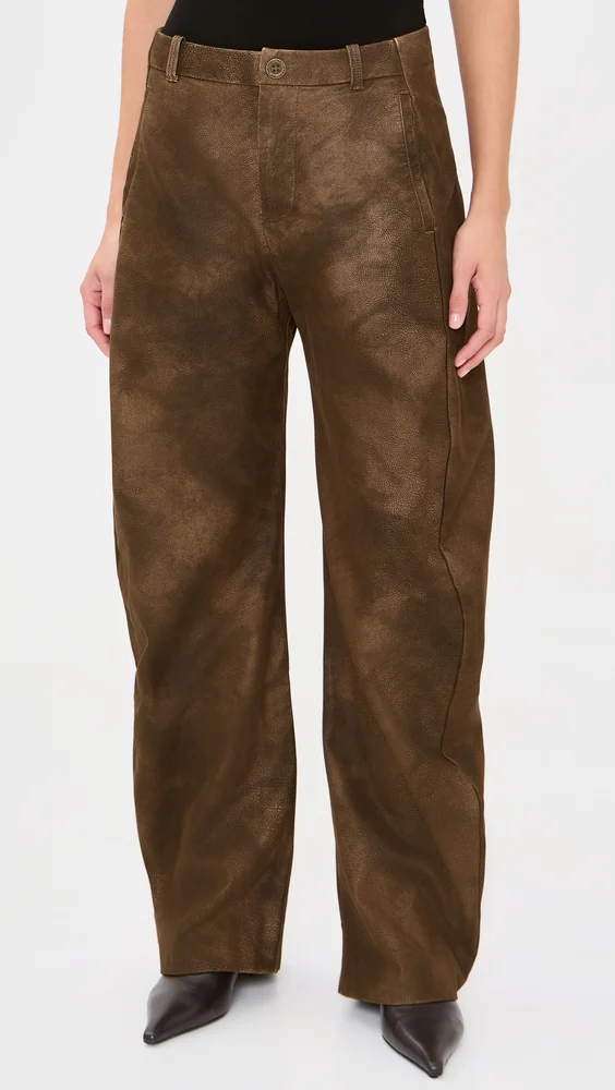 Spotlight Faux Leather Trousers