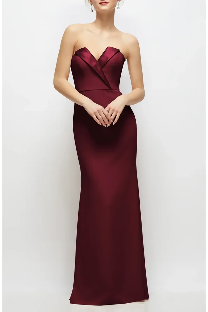 Strapless Tuxedo Gown