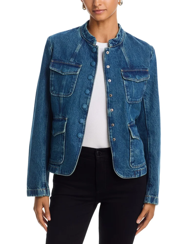 Mercer Denim Stand Collar Jacket