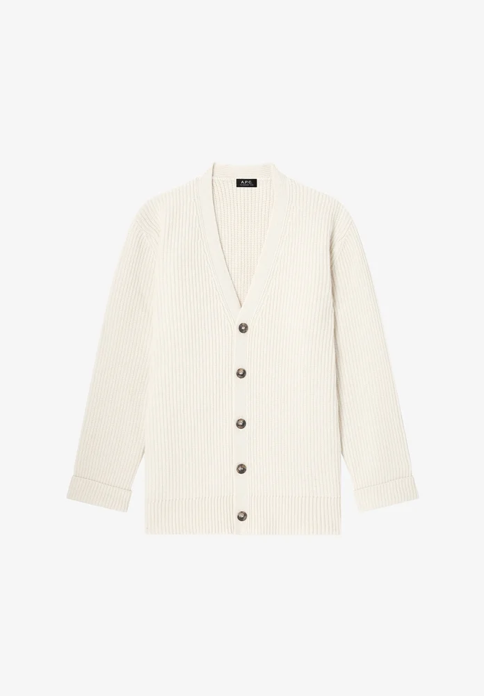 Wool-cashmere cardigan (W)