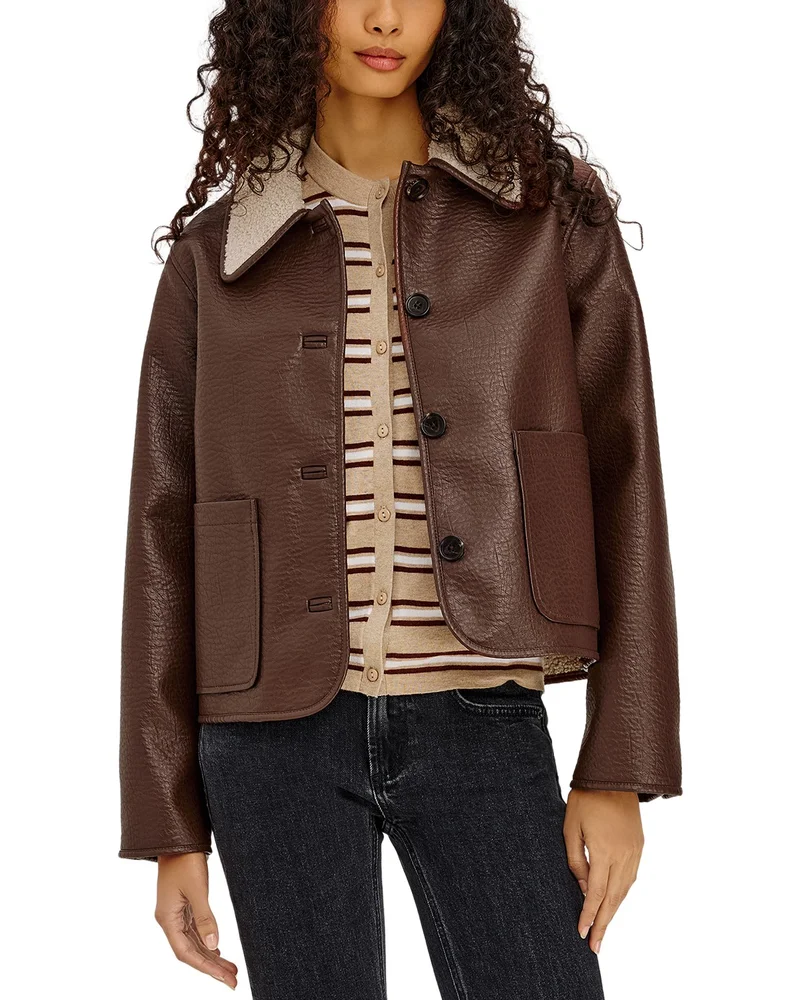 Terra Faux Leather Jacket