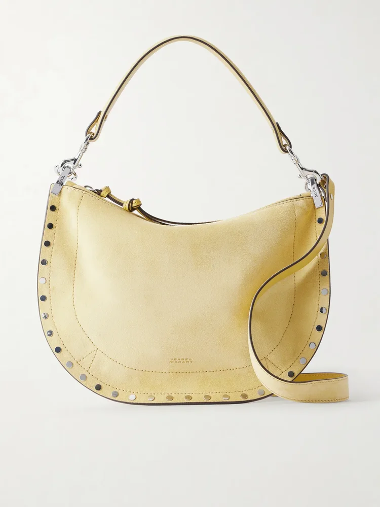 Oskan Studded Suede Shoulder Bag