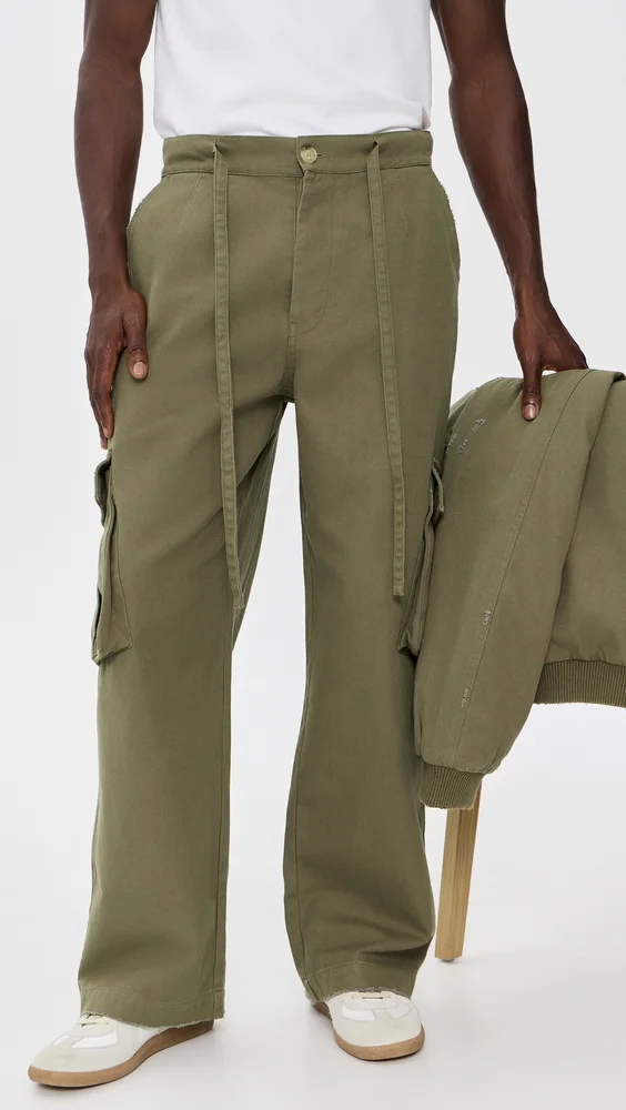 Volume Cargo Pants (Olive Canvas)
