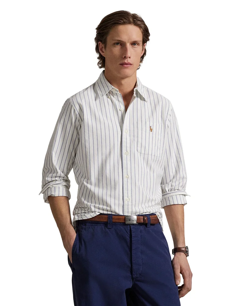 Classic Fit Stripe Oxford Shirt