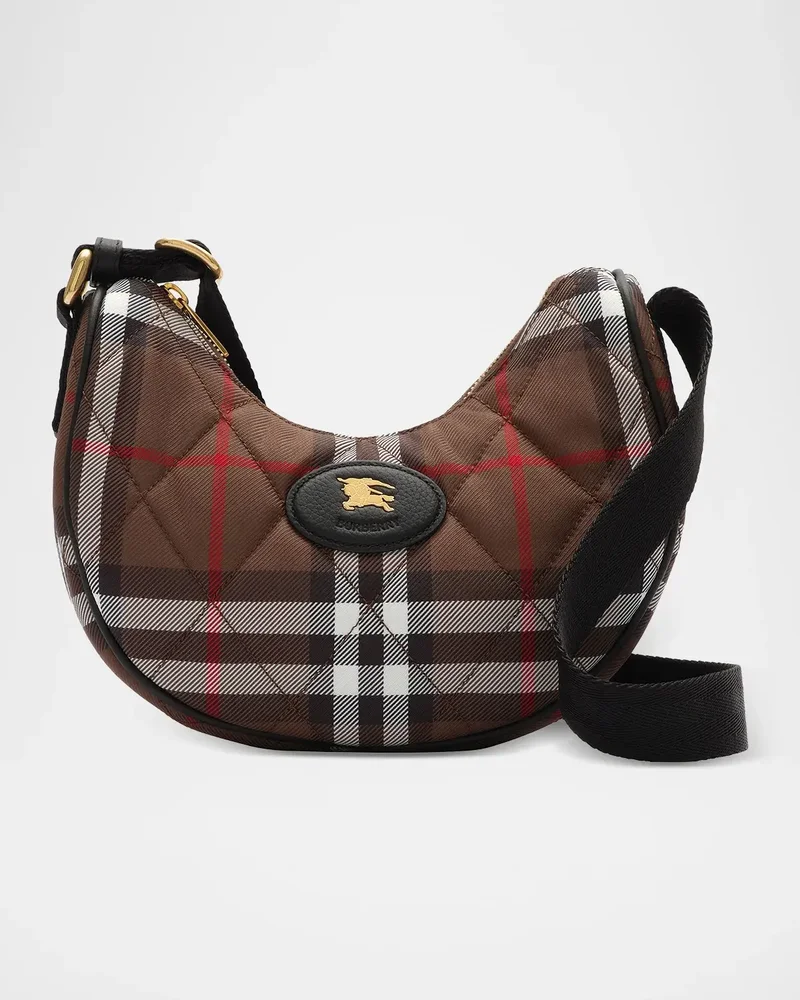 Horseshoe Quilted Check Crossbody Bag