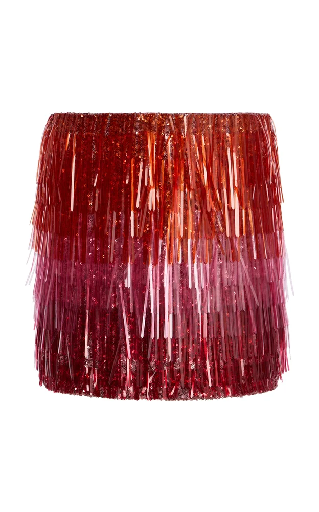 Exclusive La Isla Fringed Micro Skirt