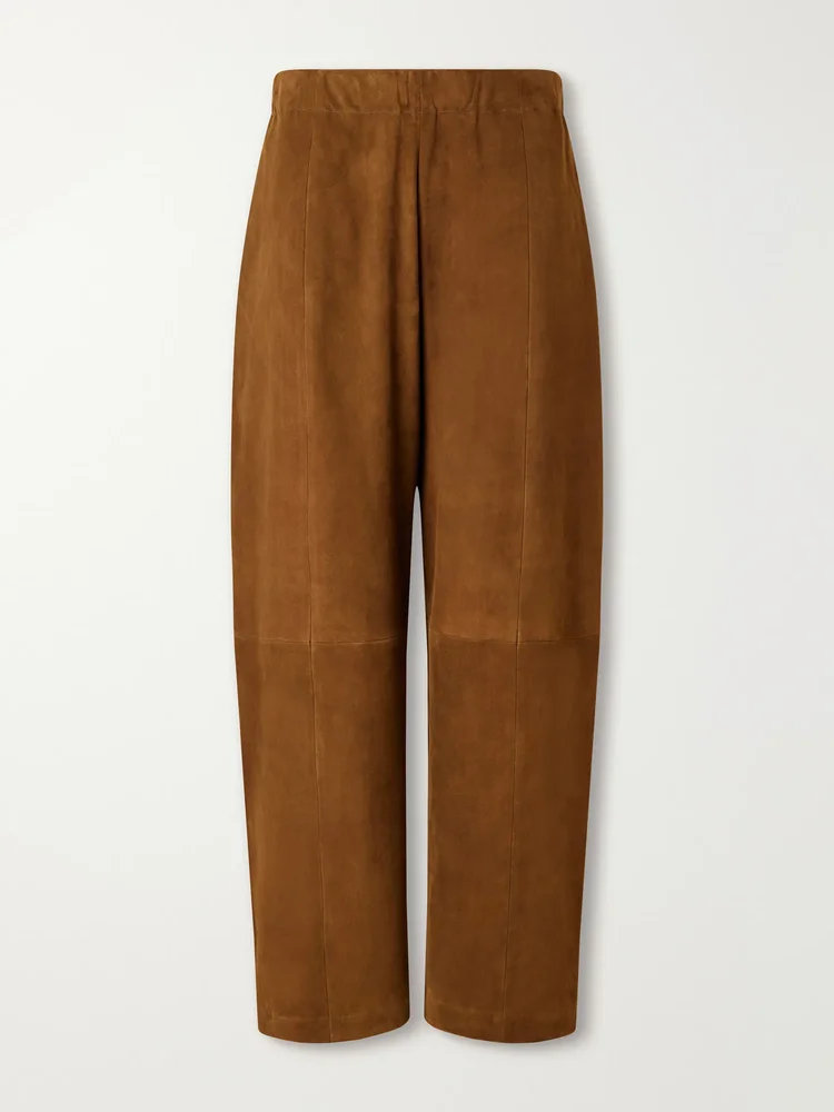 Bugsy wide-leg suede pants