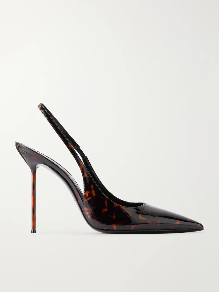 Lidia 105 Patent Leather Slingback Pumps