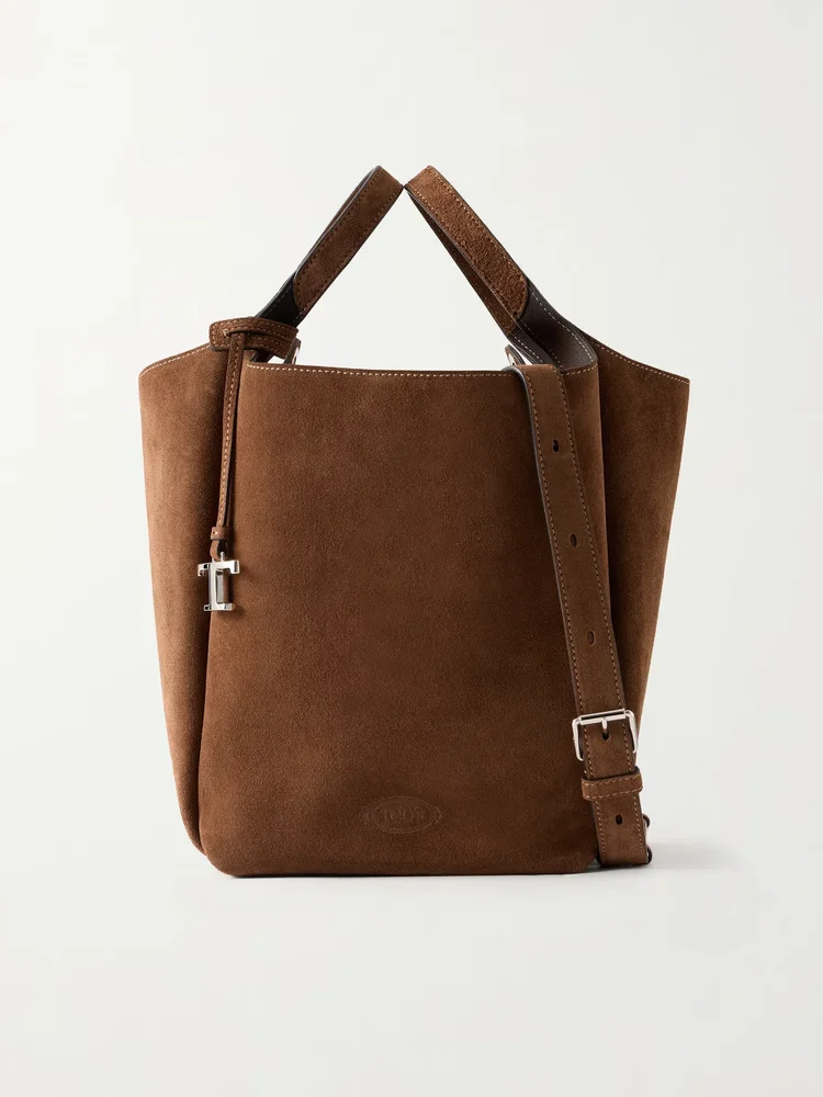 Apa Secchiello piccolo suede shoulder bag