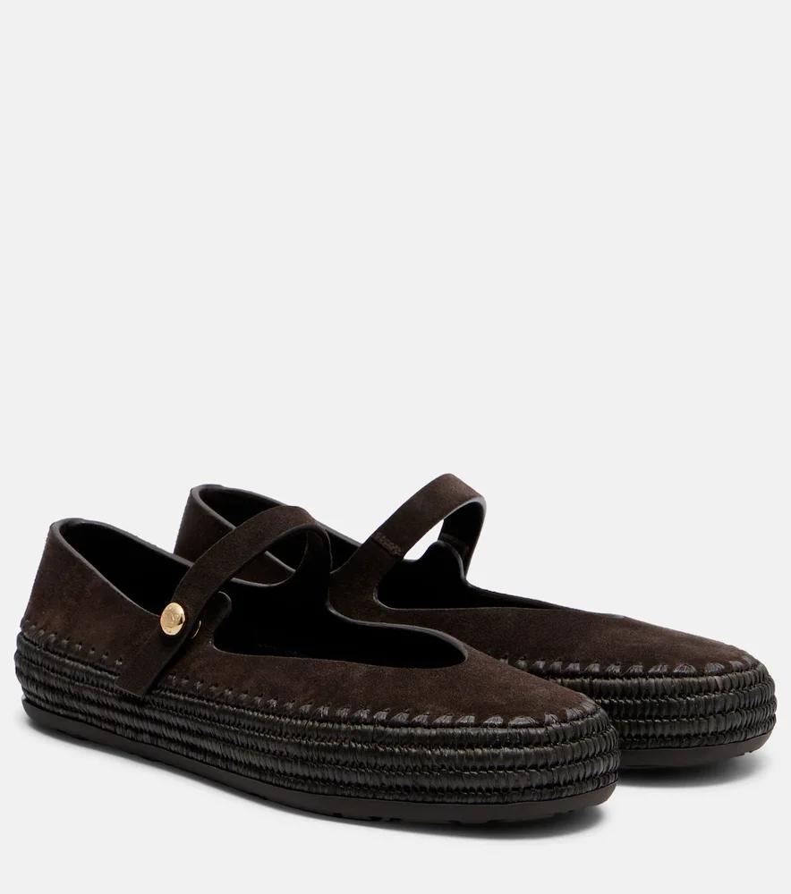 Paula's Ibiza Rio suede Mary Jane flats