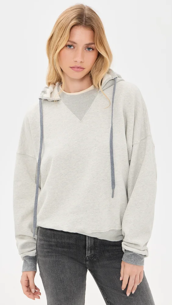 The Half Base Hoodie (Light Heather Grey)