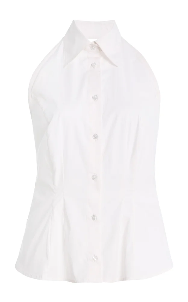 The Behind The Bow Cotton-Blend Top