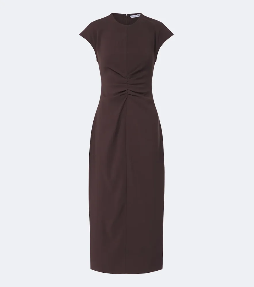June crêpe midi dress
