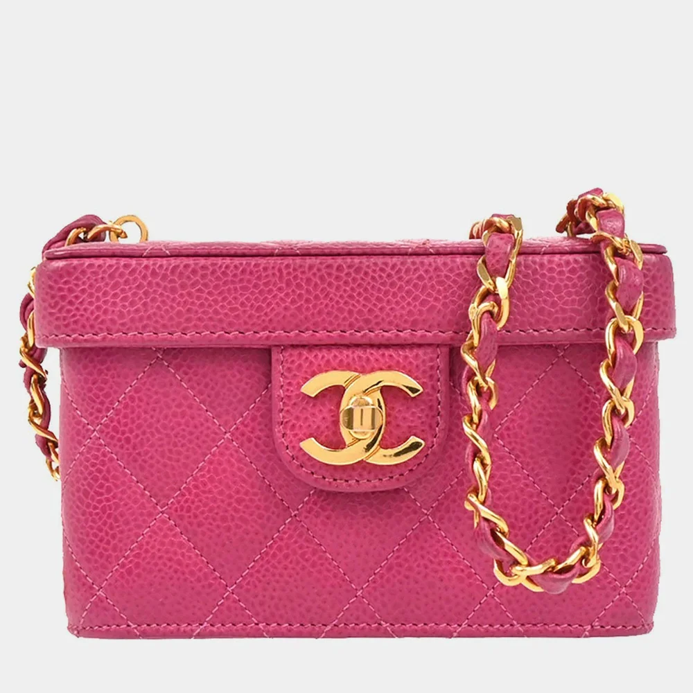 Pink Caviar Vanity Shoulder Bag