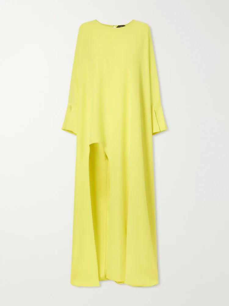 Namib draped crepe gown
