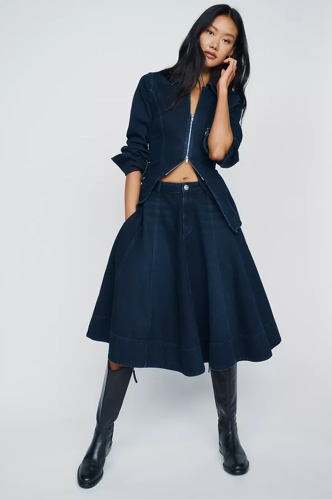 Lana Denim Midi Skirt & Tilly Denim Jacket