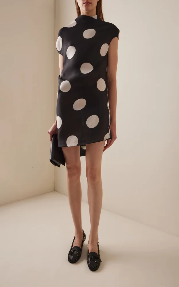 Tatia Silk Gazar Mini Dress