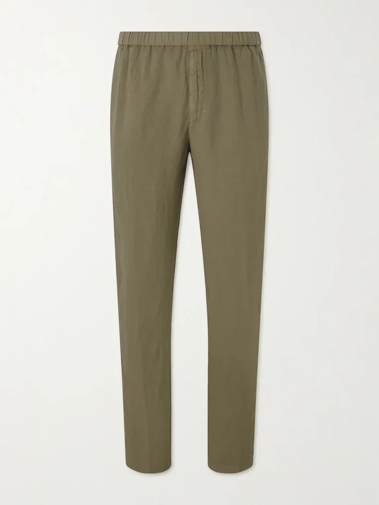 Tapered Linen Trousers