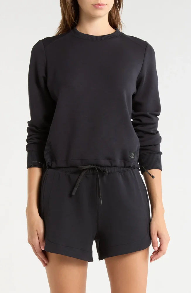 Dreamweave Recycled Polyester Blend Crop Sweatshirt
