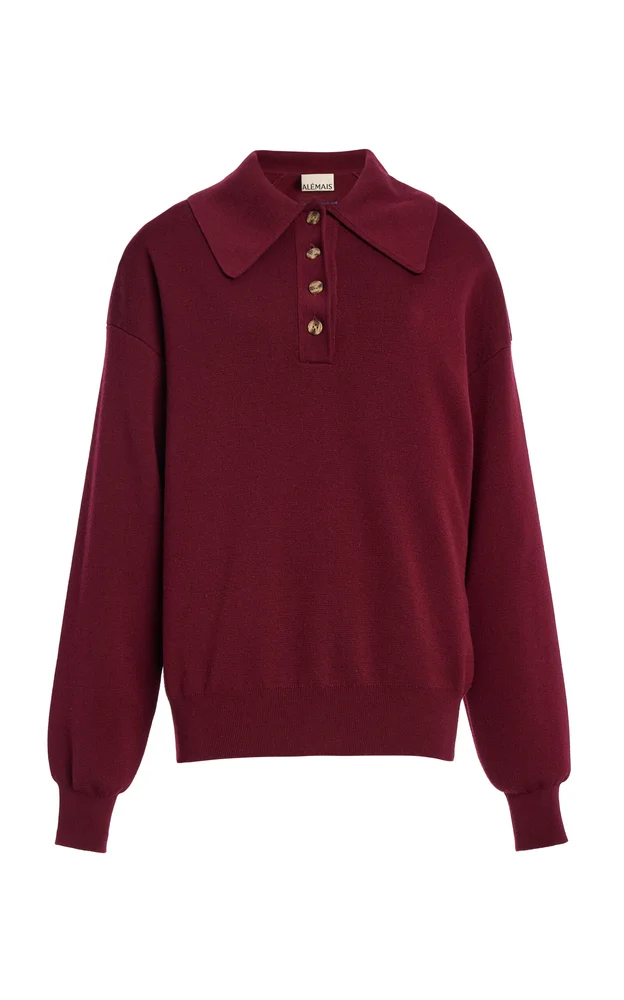 Claudia Knit Polo Sweater
