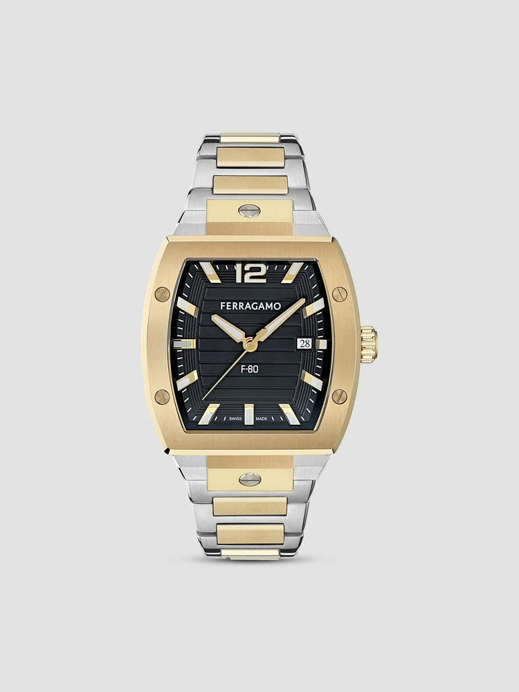Ren Goldtone & Silvertone Ion-Plated Stainless Steel Bracelet Watch