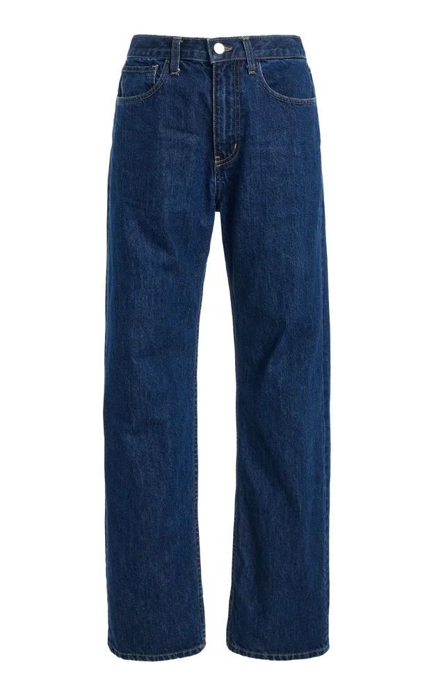 Kent St Rigid Mid-Rise Straight-Leg Jeans
