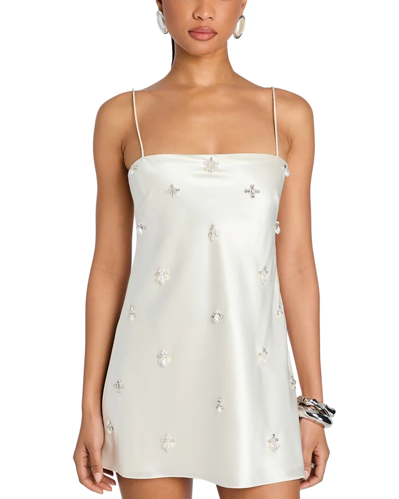 Dotty Embellished Mini Dress