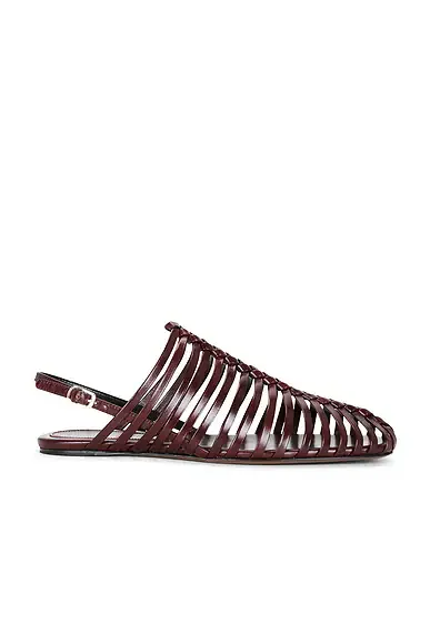 Flat Square Toe Open Ballerina Flat