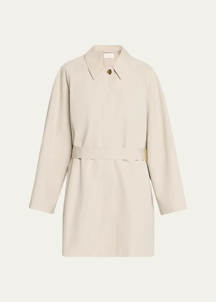 Amaya Single-Breasted Trench Coat