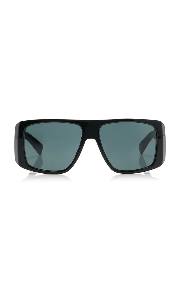 Mask-Frame Acetate Sunglasses