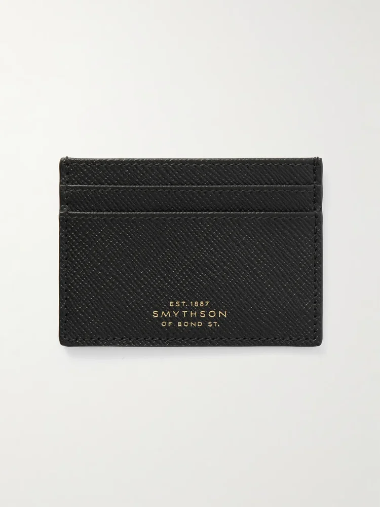 Panama Cross-Grain Leather Cardholder