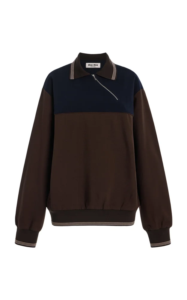 Oversized Knit Sweatshirt