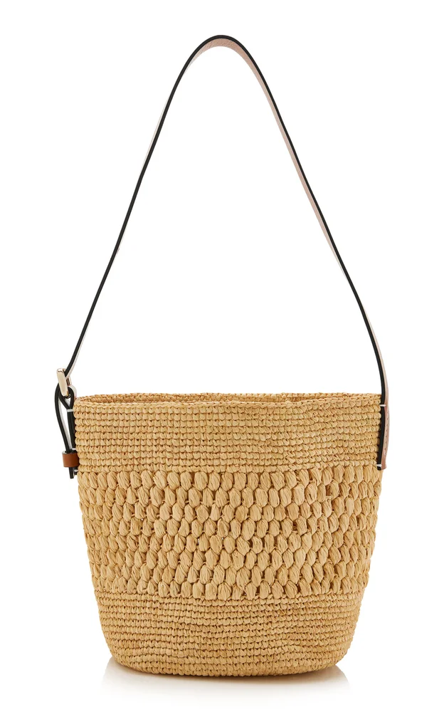 Loto Raffia Basket Bag