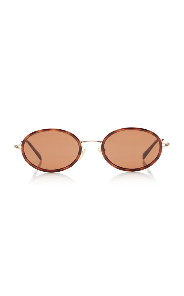 Oval-Frame Sunglasses